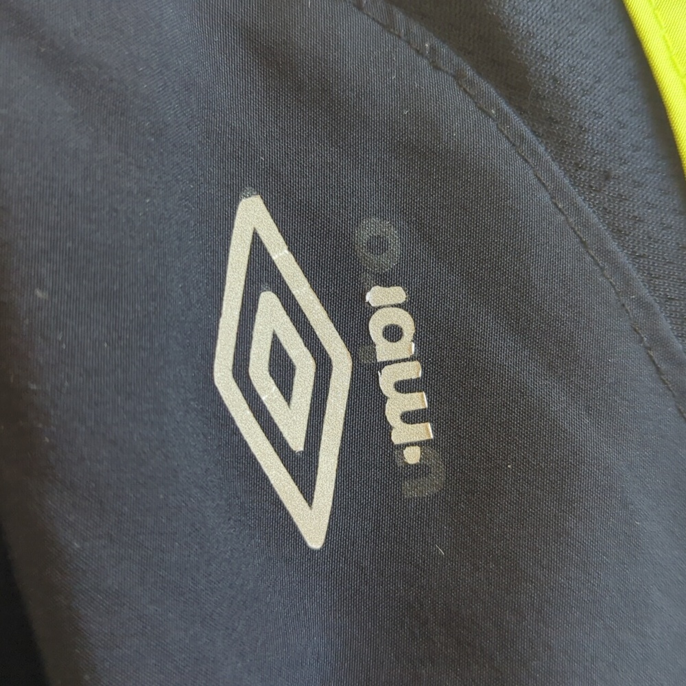 Umbro Double Layer Athletic Shorts SMALL Black Lime Green - Picture 3 of 15
